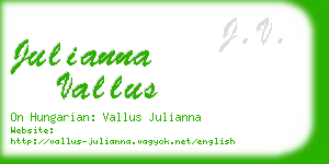 julianna vallus business card